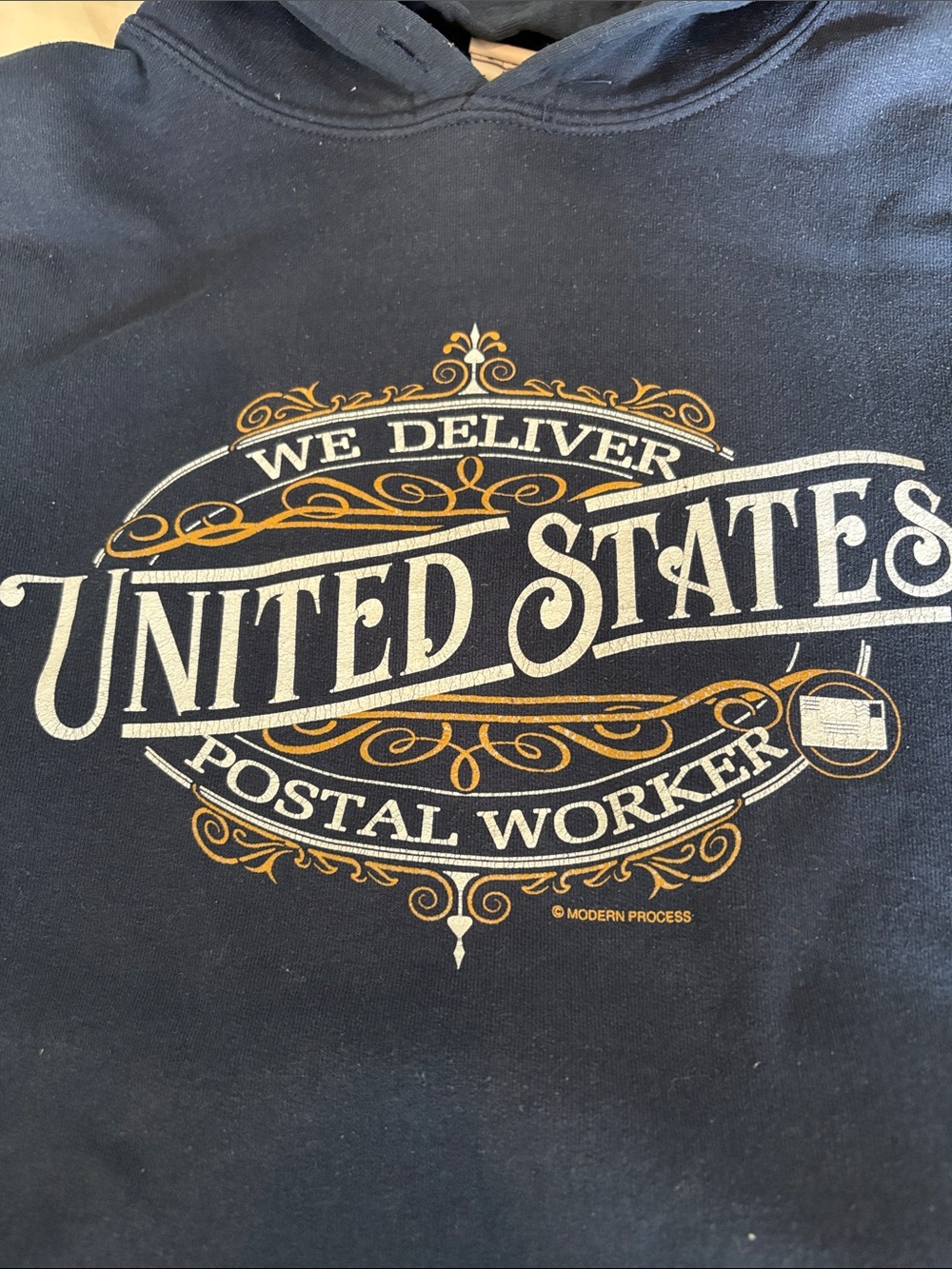 United States Postal Worker Graphic Hoodie - Black